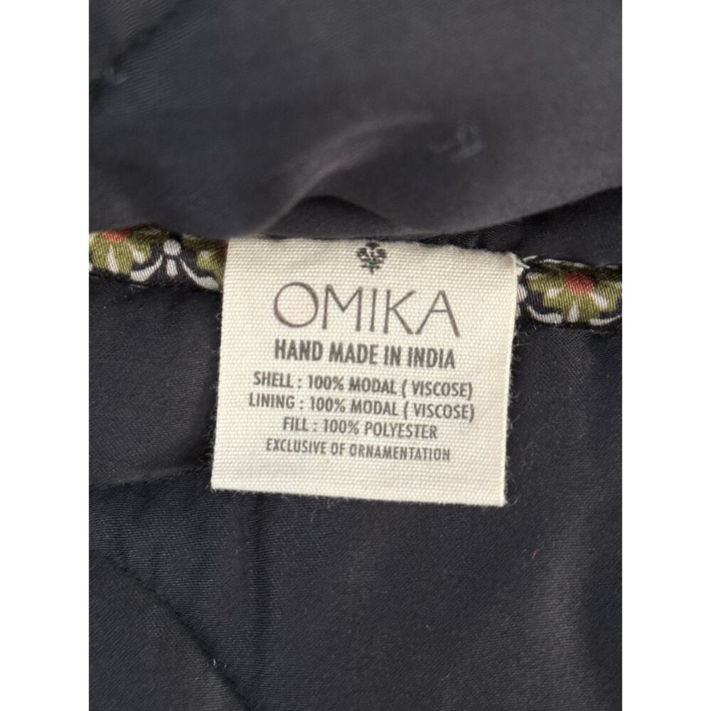 NWT Omika LIghtweight Quilted Finley Floral Jacket Alexia Onyx Black Green Large - Picture 6 of 8